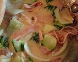 チンゲン菜のクリーム煮〜母の味〜作り方4写真