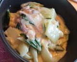 チンゲン菜のクリーム煮〜母の味〜作り方7写真