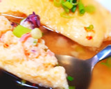 レンチンで明石焼き風巾着卵のすまし仕立て作り方10写真