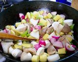 初夏の野菜と厚揚げのカラフル中華うま煮作り方4写真