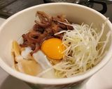カップラーメンでつくる、豚骨油そば!作り方4写真