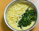 HCMでほうれん草とチーズのパンケーキ作り方4写真