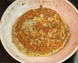 HCMでほうれん草とチーズのパンケーキ作り方7写真