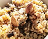 痩せる!?もち麦入り♪サバ缶炊き込みご飯作り方4写真