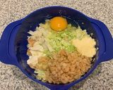 小麦粉の代わりに!パンと豆腐でお好み焼き作り方3写真