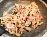 豚肉とにんにくの芽でオイスターソース炒め作り方2写真