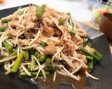 豚肉とにんにくの芽でオイスターソース炒め作り方6写真
