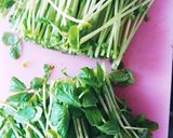 豆苗の豚肉巻き作り方1写真
