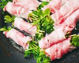 豆苗の豚肉巻き作り方4写真