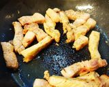 リブロースのあんかけ炒め。作り方3写真