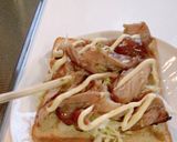 柚子胡椒♪照り焼きチキンのオープンサンド作り方7写真