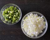 コリコリ食感♪にんにくの芽の塩豚つくね作り方1写真