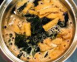 簡単・豆腐と油揚げとワカメのお味噌汁作り方3写真