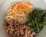 簡単!節約野菜モリモリビビンバ丼作り方6写真