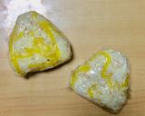 超簡単☆お弁当の友白ごまたくわんおにぎり作り方6写真