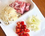 簡単おつまみ♪豚肉のさっぱりトマトマリネ作り方1写真