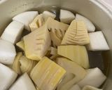 筍とブリカマの味噌煮作り方1写真