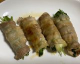 水菜とチーズの肉巻き作り方5写真