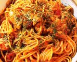 鶏肉とトマトのパスタ作り方9写真