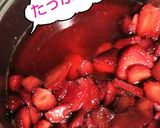苺のコンフィチュール❇️きび砂糖と蜂蜜で作り方3写真