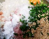 *まんまる ニラ ごまつくね*作り方1写真