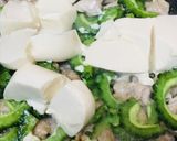 丼弁当●焼おにぎり飯のゴーヤチャンプル丼作り方2写真