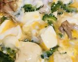 丼弁当●焼おにぎり飯のゴーヤチャンプル丼作り方3写真