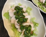 蒸し鶏のニラだれがけ作り方4写真
