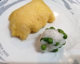 今日のおにぎり。たまご包みの豆ごはん。作り方10写真