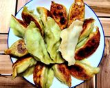 翡翠★江戸菜入りの餃子の皮作り方5写真