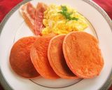 ☆★ビーツのピンクスフレパンケーキ★☆作り方9写真