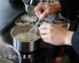 簡単!豆乳と麻婆豆腐の素で作る坦々うどん作り方3写真