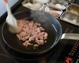 簡単!豆乳と麻婆豆腐の素で作る坦々うどん作り方4写真
