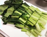小松菜のペペロンチーノ風作り方1写真