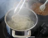簡単!豆乳と麻婆豆腐の素で作る坦々うどん作り方7写真