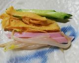 冷蔵庫のスィートチリ、ある物で生春巻き風作り方9写真