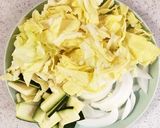 栄養満点♡夏野菜のバター醤油パスタ作り方2写真