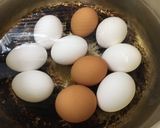 固茹でたまご作り方1写真