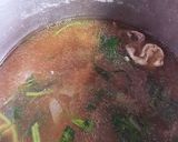 ほうれんそうと豚肉の刀削麺風作り方3写真