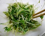 レンジで簡単！たっぷり水菜麻辣作り方3写真