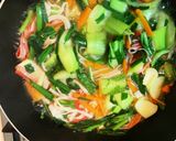 簡単彩り！豆腐の中華風炒め煮作り方6写真