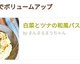 白菜とツナの和風パスタ作り方12写真