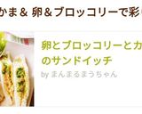 卵とブロッコリーとカニカマのサンドイッチ作り方9写真