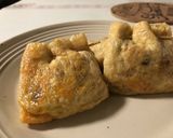 簡単おつまみ☆ニラ肉入り焼き油揚げ作り方7写真