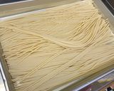 簡単！和風！横着！サラダほうれん草パスタ作り方2写真