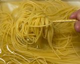 簡単！和風！横着！サラダほうれん草パスタ作り方5写真