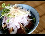 今が旬！初鰹！薬味たっぷりかつお漬け丼！作り方12写真