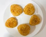 【下味冷凍】鮭とバジルの焼きおにぎり作り方3写真