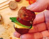 かんたんデコ弁つくねミニバーガー　お弁当作り方6写真