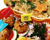 かんたんデコ弁つくねミニバーガー　お弁当作り方9写真